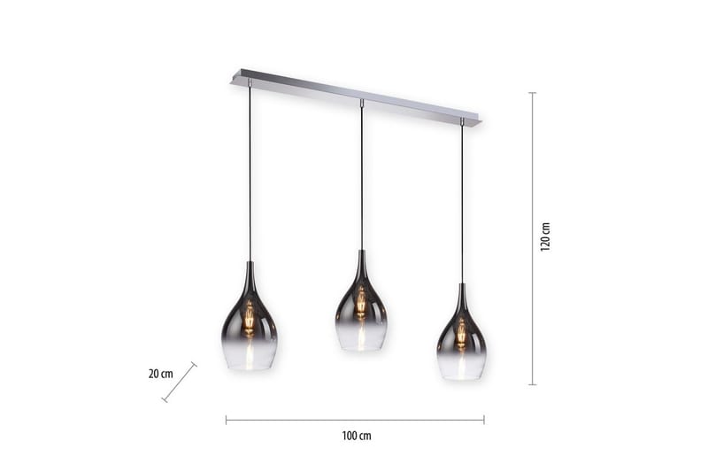 Taklampa Pilua - 20x120x110 cm - Belysning & el - Inomhusbelysning & lampor - Taklampa & takbelysning - Pendellampor & hänglampor