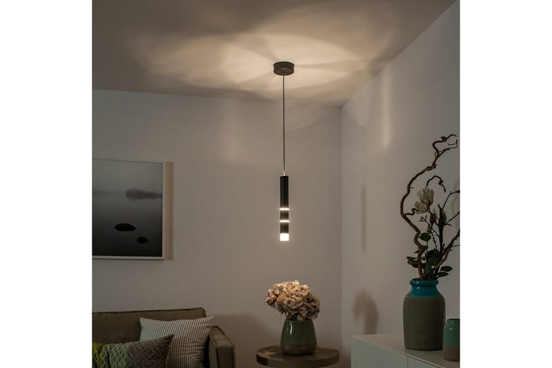 Taklampa Pure Vega - 12x120x12 cm, Svart - Belysning & el - Inomhusbelysning & lampor - Taklampa & takbelysning - Pendellampor & hänglampor