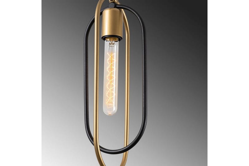 Taklampa Pindor Thre svart / guld - Svart - Belysning & el - Inomhusbelysning & lampor - Taklampa & takbelysning - Pendellampor & hänglampor