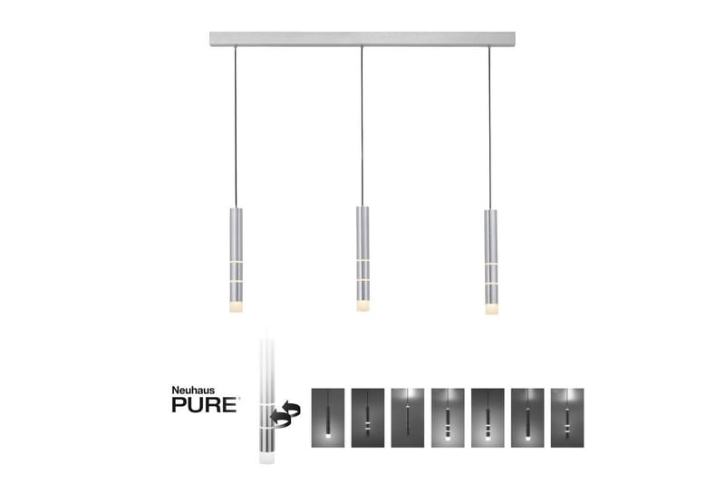 Taklampa Pure Vega - 5x120x120 cm, Aluminium - Belysning & el - Inomhusbelysning & lampor - Taklampa & takbelysning - Pendellampor & hänglampor
