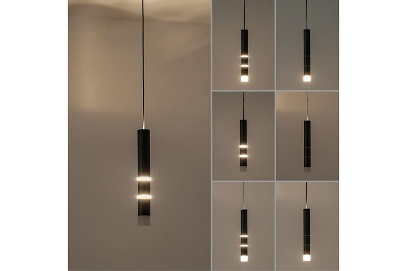 Taklampa Pure Vega - 5x120x120 cm, Svart - Belysning & el - Inomhusbelysning & lampor - Taklampa & takbelysning - Pendellampor & hänglampor