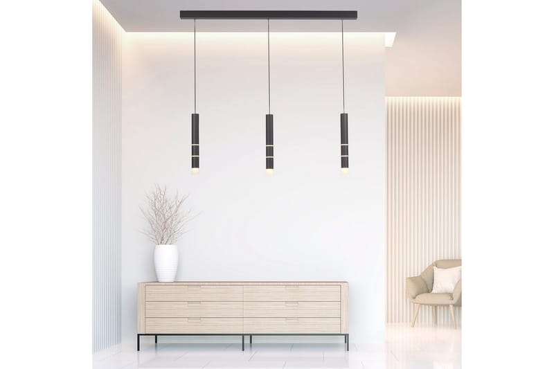 Taklampa Pure Vega - 5x120x120 cm, Svart - Belysning & el - Inomhusbelysning & lampor - Taklampa & takbelysning - Pendellampor & hänglampor