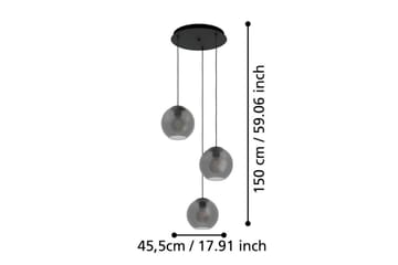 Takpendel Eglo Arangona Svart/Grå Rondell med 3 Lampor - Belysning & el - Inomhusbelysning & lampor - Taklampa & takbelysning - Pendellampor & hänglampor