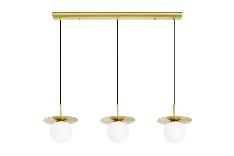 Takpendel Eglo Arenales Mässing/Opalvit med 3 Lampor, undefined