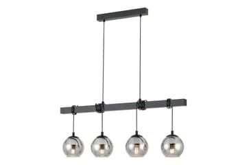 Takpendel Eglo Argallo Svart/Transparent med 4 Lampor - Belysning & el - Inomhusbelysning & lampor - Taklampa & takbelysning - Pendellampor & hänglampor