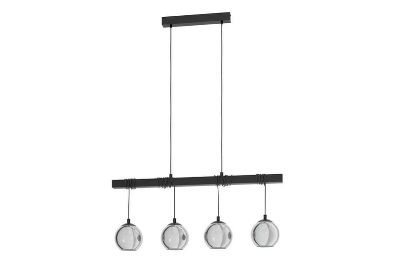 Takpendel Eglo Argallo Svart/Transparent med 4 Lampor - Belysning & el - Inomhusbelysning & lampor - Taklampa & takbelysning - Pendellampor & hänglampor