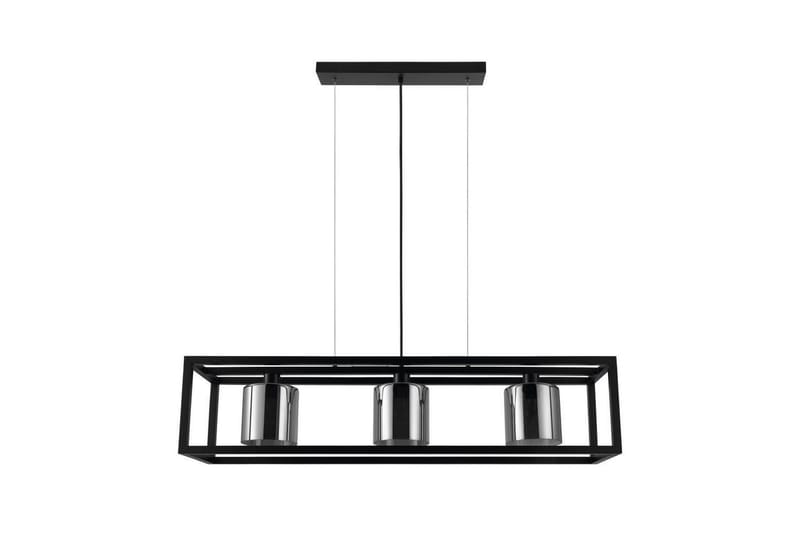 Takpendel Eglo Brisling Svart/Transparent Ram med 3 Lampor - Belysning & el - Inomhusbelysning & lampor - Taklampa & takbelysning - Pendellampor & hänglampor