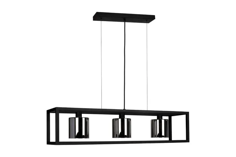 Takpendel Eglo Brisling Svart/Transparent Ram med 3 Lampor, undefined