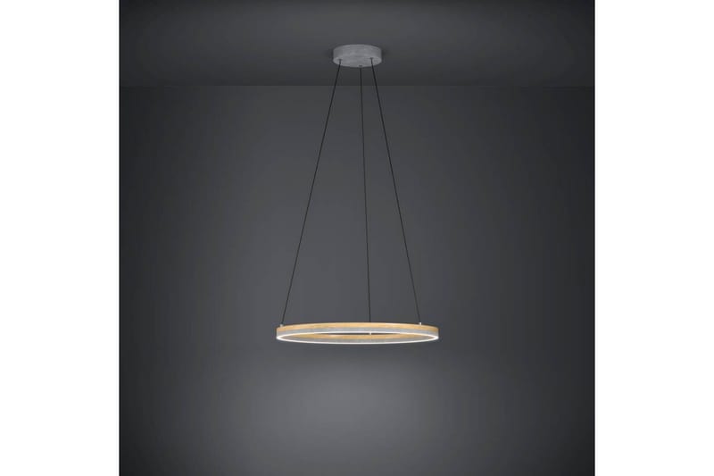 Takpendel Eglo Cadinaro Grå/Trä Rondell - Belysning & el - Inomhusbelysning & lampor - Taklampa & takbelysning - Pendellampor & hänglampor