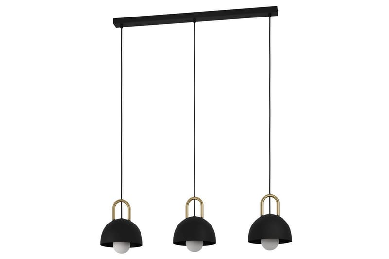 Takpendel Eglo Calmanera med 3 Lampor Svart, Mässing, Svart/Mässing
