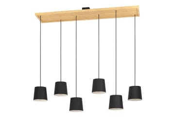 Takpendel Eglo Camarioca Svart/Trä med 5 Lampor - Belysning & el - Inomhusbelysning & lampor - Taklampa & takbelysning - Pendellampor & hänglampor