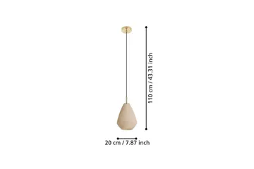 Takpendel Eglo Caprarola - Beige/Mässing - Belysning & el - Inomhusbelysning & lampor - Taklampa & takbelysning - Pendellampor & hänglampor