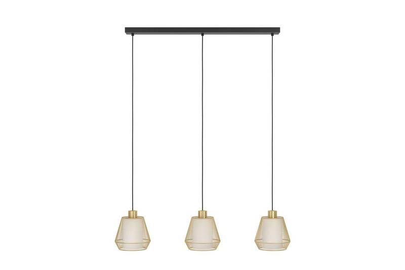 Takpendel Eglo Ciudadela med 3 Lampor - Mässing/Vit/Svart - Belysning & el - Inomhusbelysning & lampor - Taklampa & takbelysning - Pendellampor & hänglampor