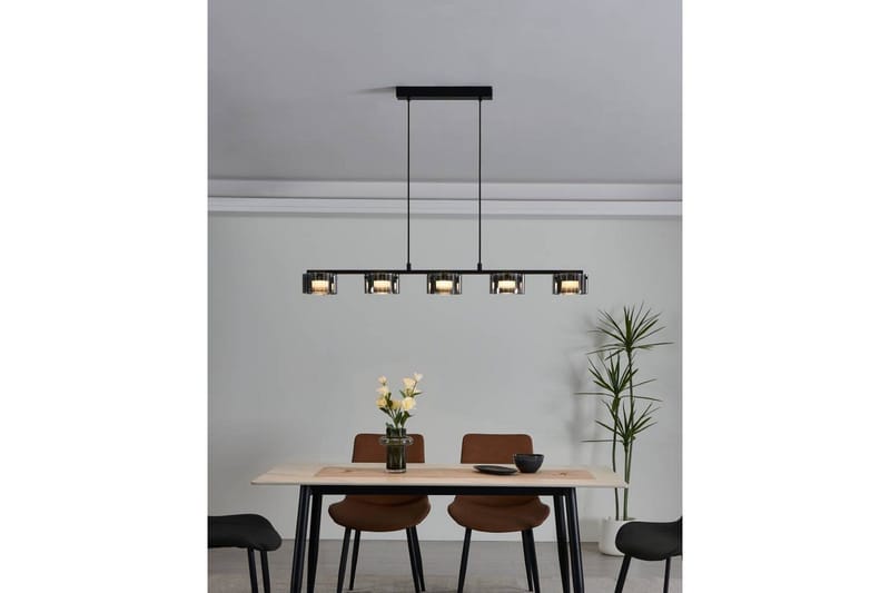 Takpendel Eglo Copillos Svart/Transparent med 5 Lampor - Belysning & el - Inomhusbelysning & lampor - Taklampa & takbelysning - Pendellampor & hänglampor