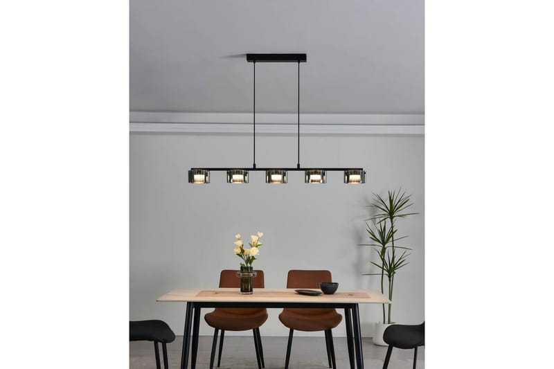 Takpendel Eglo Copillos Svart/Transparent med 5 Lampor - Belysning & el - Inomhusbelysning & lampor - Taklampa & takbelysning - Pendellampor & hänglampor