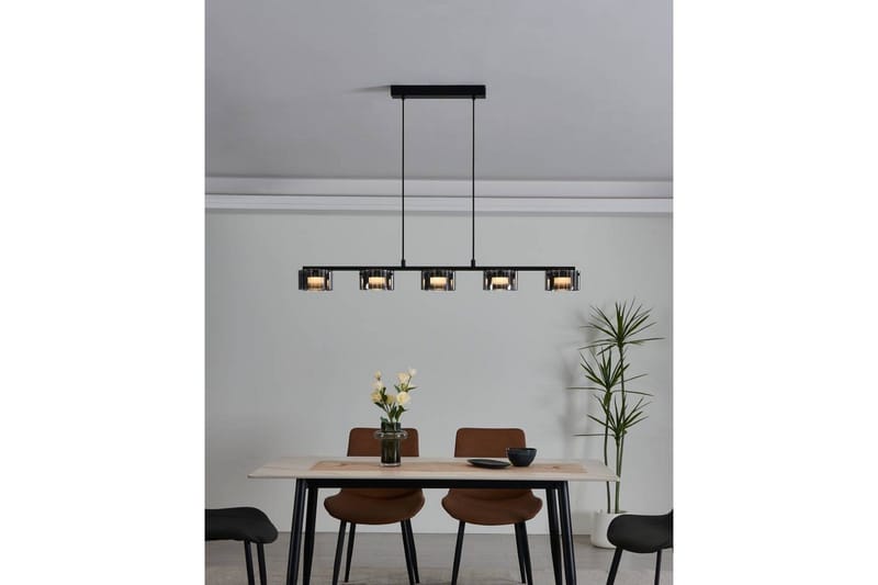 Takpendel Eglo Copillos Svart/Transparent med 5 Lampor - Belysning & el - Inomhusbelysning & lampor - Taklampa & takbelysning - Pendellampor & hänglampor