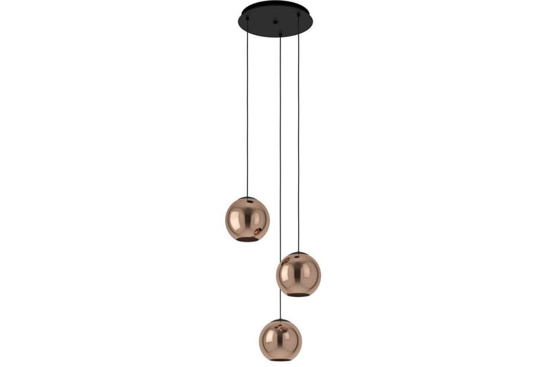 Takpendel Eglo Cordoba Rondell Svart/Koppar med 3 Lampor - Belysning & el - Inomhusbelysning & lampor - Taklampa & takbelysning - Pendellampor & hänglampor