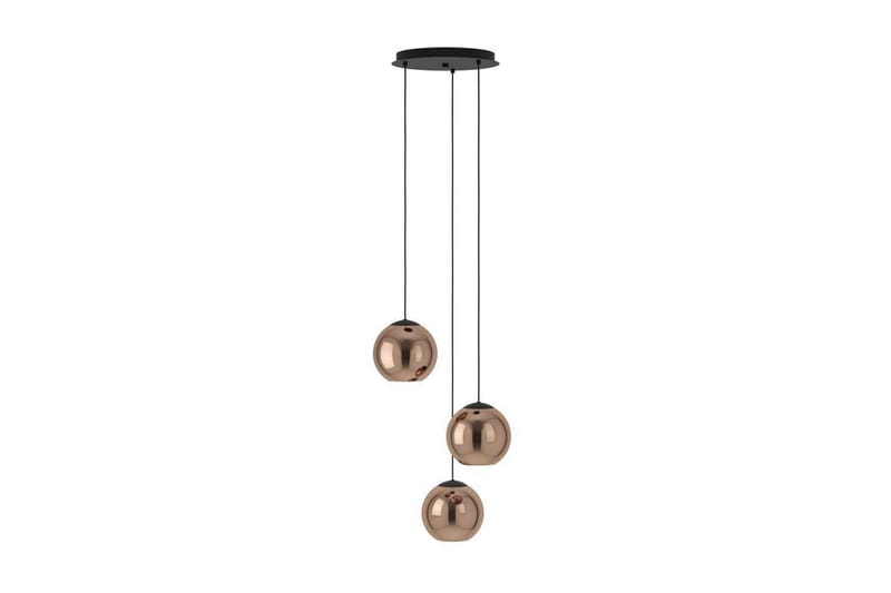 Takpendel Eglo Cordoba Rondell Svart/Koppar med 3 Lampor - Belysning & el - Inomhusbelysning & lampor - Taklampa & takbelysning - Pendellampor & hänglampor