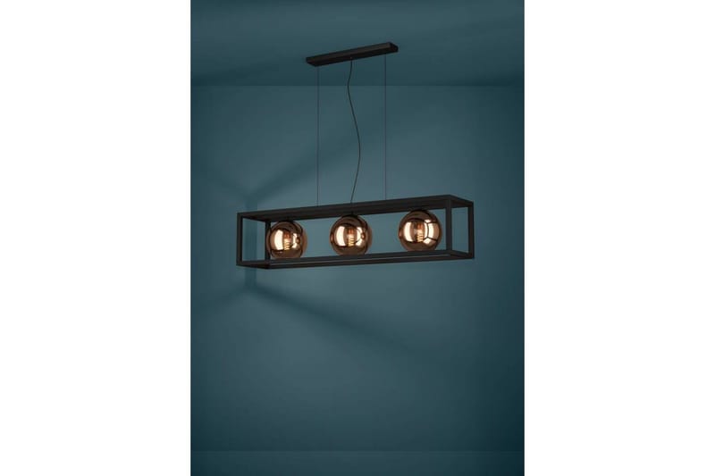 Takpendel Eglo Cordoba Svart/Koppar Ram med 3 Lampor - Belysning & el - Inomhusbelysning & lampor - Taklampa & takbelysning - Pendellampor & hänglampor