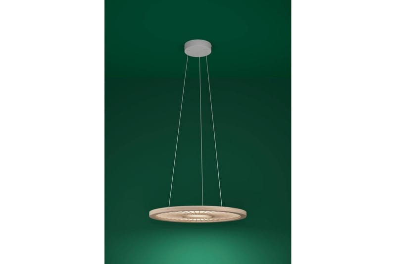 Takpendel Eglo Dehesa Rondell Vit/Natur - Belysning & el - Inomhusbelysning & lampor - Taklampa & takbelysning - Pendellampor & hänglampor