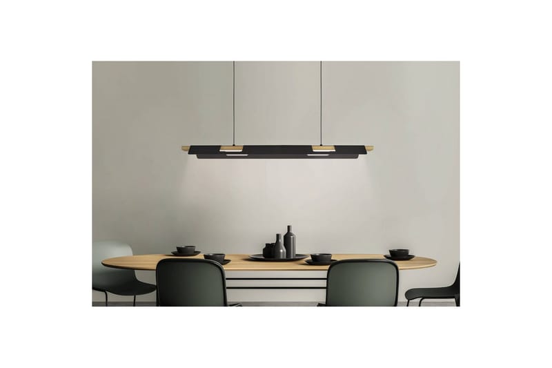 Takpendel Eglo Ermua - Svart/Brun - Belysning & el - Inomhusbelysning & lampor - Taklampa & takbelysning - Pendellampor & hänglampor