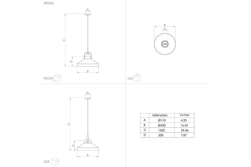 Takpendel Eglo Estepona Grå - Belysning & el - Inomhusbelysning & lampor - Taklampa & takbelysning - Pendellampor & hänglampor