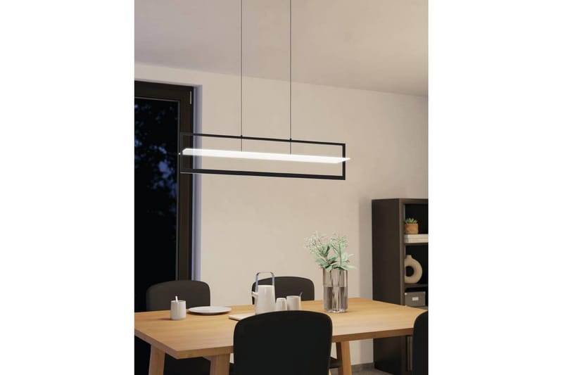 Takpendel Eglo Farneta Svart/Satin Ram - Belysning & el - Inomhusbelysning & lampor - Taklampa & takbelysning - Pendellampor & hänglampor