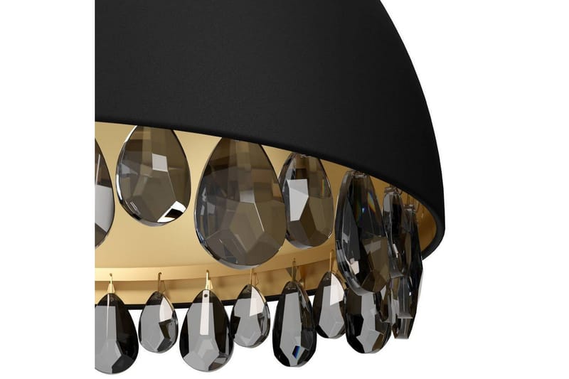 Takpendel Eglo Gaetano 2 Svart/Guld Kristall - Belysning & el - Inomhusbelysning & lampor - Taklampa & takbelysning - Pendellampor & hänglampor