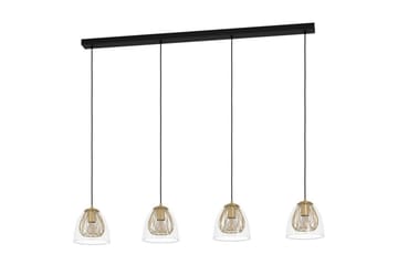 Takpendel Eglo Jazminia Mässing/Klar med 4 Lampor - Belysning & el - Inomhusbelysning & lampor - Taklampa & takbelysning - Pendellampor & hänglampor