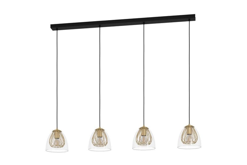 Takpendel Eglo Jazminia Mässing/Klar med 4 Lampor, undefined