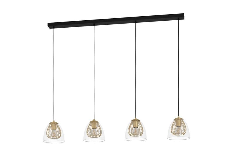 Takpendel Eglo Jazminia Mässing/Klar med 4 Lampor - Belysning & el - Inomhusbelysning & lampor - Taklampa & takbelysning - Pendellampor & hänglampor