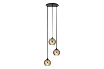 Takpendel Eglo Lemorieta Svart/Guld Rondell med 3 Lampor - Belysning & el - Inomhusbelysning & lampor - Taklampa & takbelysning - Pendellampor & hänglampor