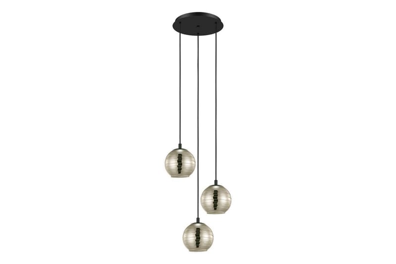 Takpendel Eglo Lemorieta Svart/Guld Rondell med 3 Lampor - Belysning & el - Inomhusbelysning & lampor - Taklampa & takbelysning - Pendellampor & hänglampor