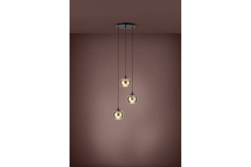Takpendel Eglo Lemorieta Svart/Guld Rondell med 3 Lampor - Belysning & el - Inomhusbelysning & lampor - Taklampa & takbelysning - Pendellampor & hänglampor