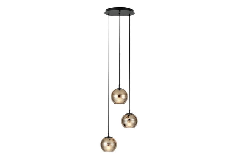 Takpendel Eglo Lemorieta Svart/Guld Rondell med 3 Lampor - Belysning & el - Inomhusbelysning & lampor - Taklampa & takbelysning - Pendellampor & hänglampor