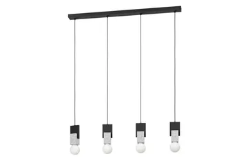 Takpendel Eglo Lobatia med 4 Lampor - Svart/Grå/Vit - Belysning & el - Inomhusbelysning & lampor - Taklampa & takbelysning - Pendellampor & hänglampor