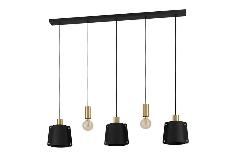 Takpendel Eglo Majagua Svart/Mässing med 5 Lampor, undefined