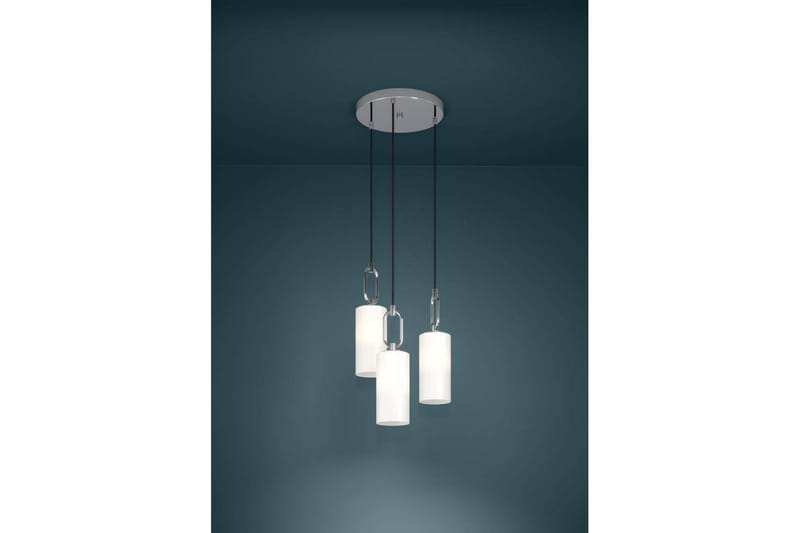 Takpendel Eglo Majana Opalvit/Krom Rondell med 3 Lampor - Belysning & el - Inomhusbelysning & lampor - Taklampa & takbelysning - Pendellampor & hänglampor