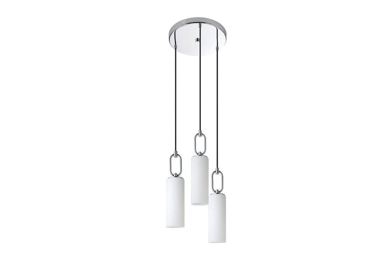 Takpendel Eglo Majana Opalvit/Krom Rondell med 3 Lampor - Belysning & el - Inomhusbelysning & lampor - Taklampa & takbelysning - Pendellampor & hänglampor