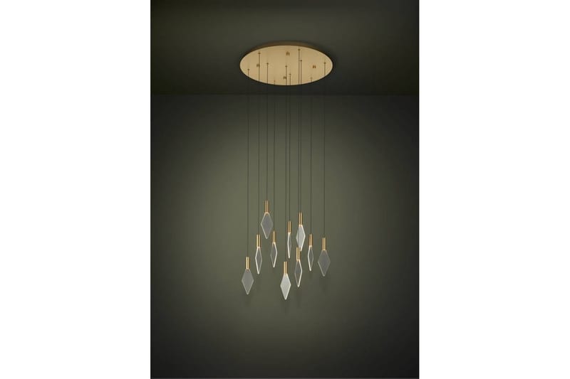 Takpendel Eglo Mirador Mässing/Guld med 10 Lampor - Belysning & el - Inomhusbelysning & lampor - Taklampa & takbelysning - Pendellampor & hänglampor