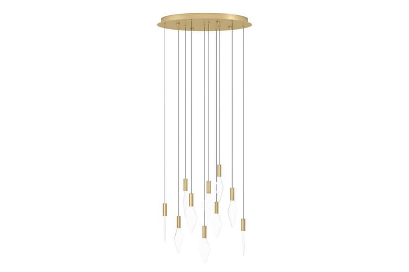 Takpendel Eglo Mirador Mässing/Guld med 10 Lampor - Belysning & el - Inomhusbelysning & lampor - Taklampa & takbelysning - Pendellampor & hänglampor