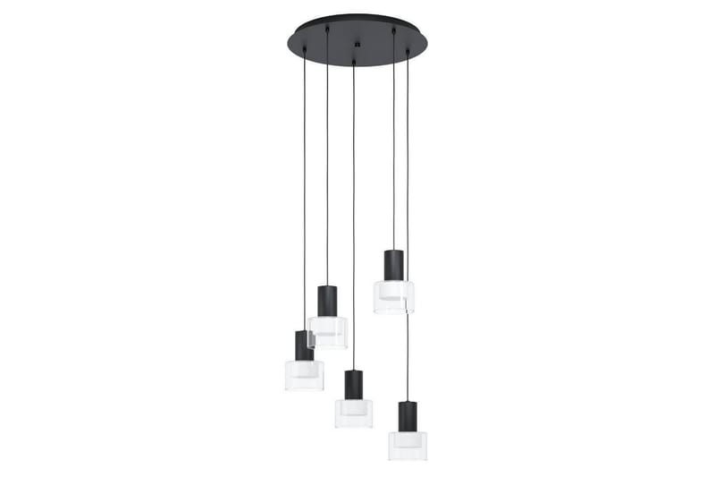 Takpendel Eglo Molineros Svart/Transparent Rondell med 5 Lampor - Belysning & el - Inomhusbelysning & lampor - Taklampa & takbelysning - Pendellampor & hänglampor