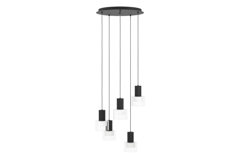 Takpendel Eglo Molineros Svart/Transparent Rondell med 5 Lampor - Belysning & el - Inomhusbelysning & lampor - Taklampa & takbelysning - Pendellampor & hänglampor
