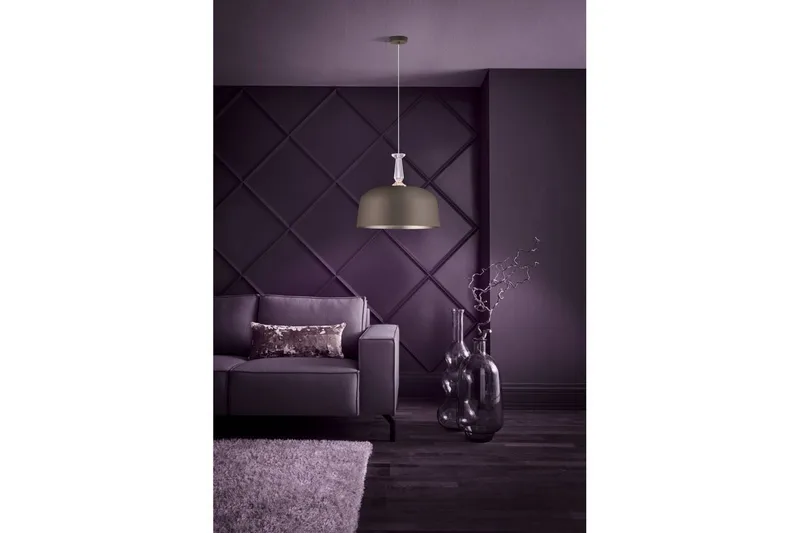 Takpendel Eglo Monte Fuerte Taupe/Kristall - Belysning & el - Inomhusbelysning & lampor - Taklampa & takbelysning - Pendellampor & hänglampor