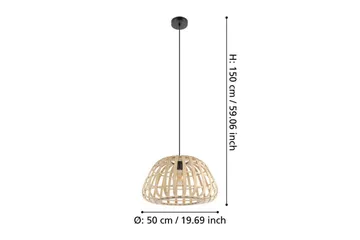 Takpendel Eglo Montezuelo Trä 50 cm - 50 cm - Belysning & el - Inomhusbelysning & lampor - Taklampa & takbelysning - Pendellampor & hänglampor