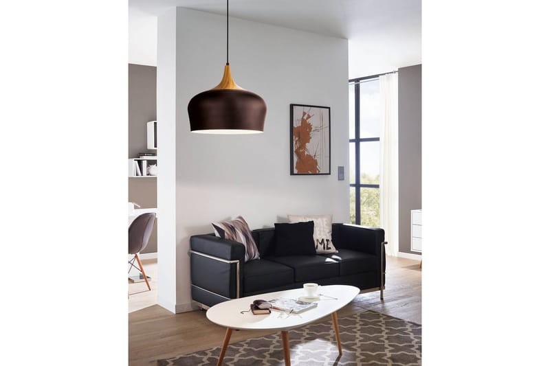 Takpendel Eglo Obregon Brun, Creme, Ek - Brun/Beige - Belysning & el - Inomhusbelysning & lampor - Taklampa & takbelysning - Pendellampor & hänglampor