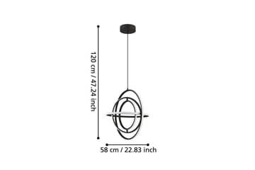 Takpendel Eglo Retornio Svart/Vit 58 cm - 58 cm - Belysning & el - Inomhusbelysning & lampor - Taklampa & takbelysning - Pendellampor & hänglampor