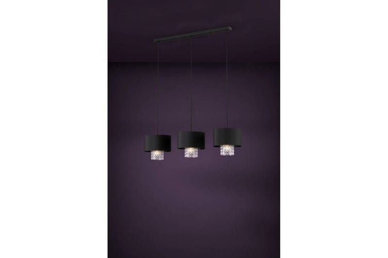 Takpendel Eglo Sapuara Svart Kristall med 3 Lampor - Belysning & el - Inomhusbelysning & lampor - Taklampa & takbelysning - Pendellampor & hänglampor