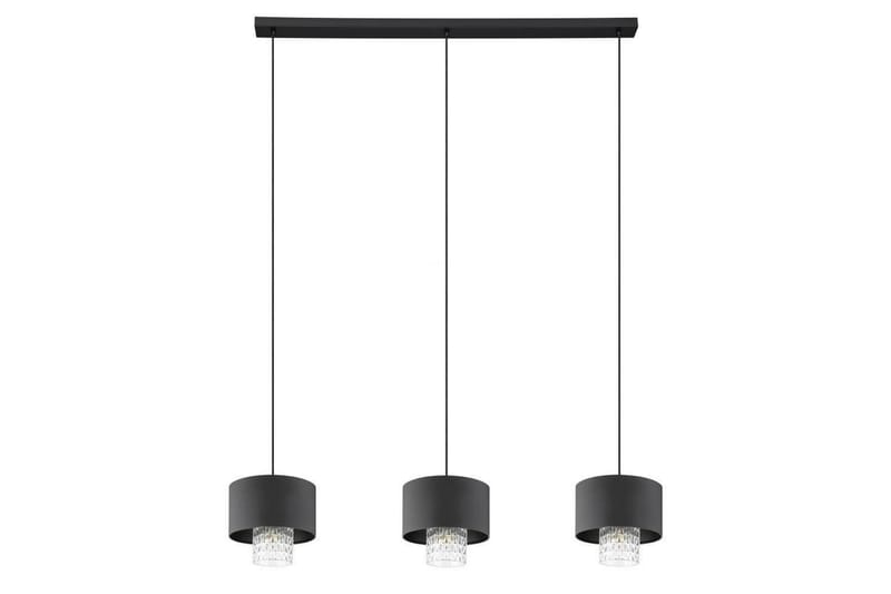 Takpendel Eglo Sapuara Svart Kristall med 3 Lampor - Belysning & el - Inomhusbelysning & lampor - Taklampa & takbelysning - Pendellampor & hänglampor