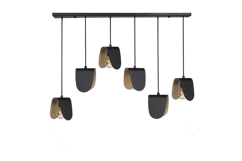 Takpendel Eglo Serenara Svart/Guld med 6 Lampor, undefined